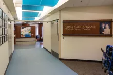 Interior image of the Clinical Cancer Center at UI Hospitals & Clinics