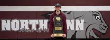 Dylan Kurt with championship trophy