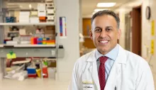 Ali Jabbari, MD, PhD, is pictured in his lab in the Carver College of Medicine