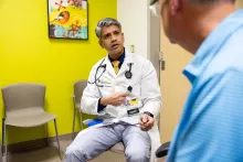 EP Doctor talking to patient