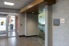 Interior clinic entrance for the OBGYN clinic at Heartland Drive in Coralville