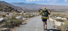 Owen Trampe during his thru-hike of the Pacific Crest Trail