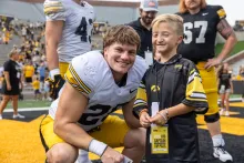 Kids Day at Kinnick Stadium on Saturday, Aug. 9, 2025.