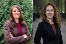 Portrait of Katie Luchtel and Amanda Hoepner with DAISY Award 