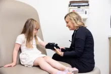 Provider with child at urgent care