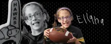 Kid captain Eliana Gaul