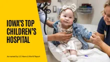 Rajiv Devanagondi, MD, with pediatric patient. Pediatric cardiology patient care at UI Health Care Stead Family Children’s Hospital Pediatric Specialty Clinic on Thursday, April 23, 2026. Patient consents on file.