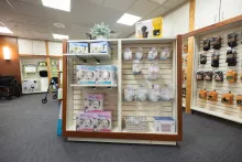 View of shelves inside fo the UI Home Solutions Medical Supply Store