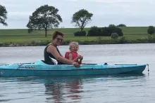Kellie Lincoln goes kayaking