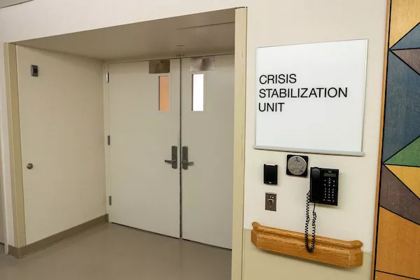 Crisis Stabilization Unit entrance at UI Hospitals & Clinics