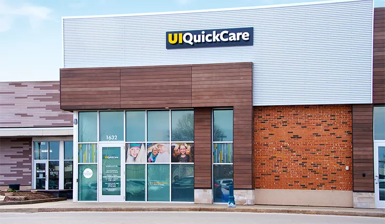 Exterior image of UI QuickCare on Sycamore Street