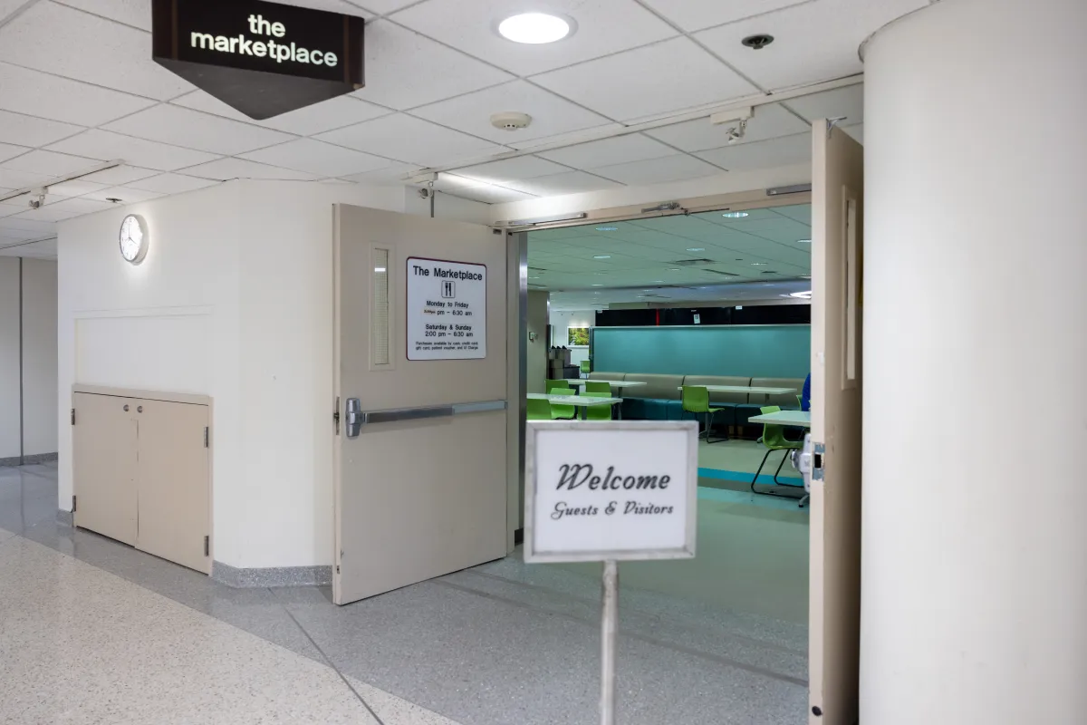 Entrance to Marketplace Cafe