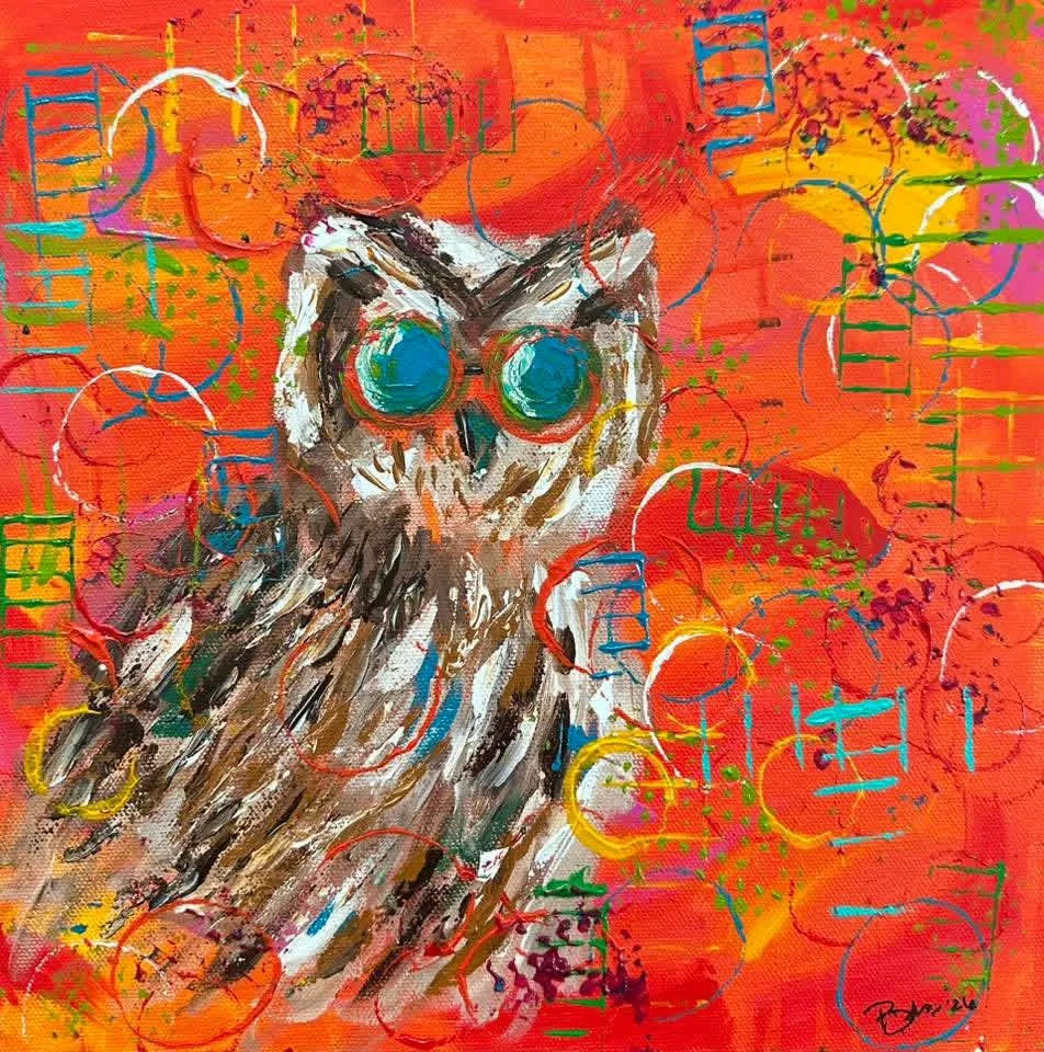 Painting of owl