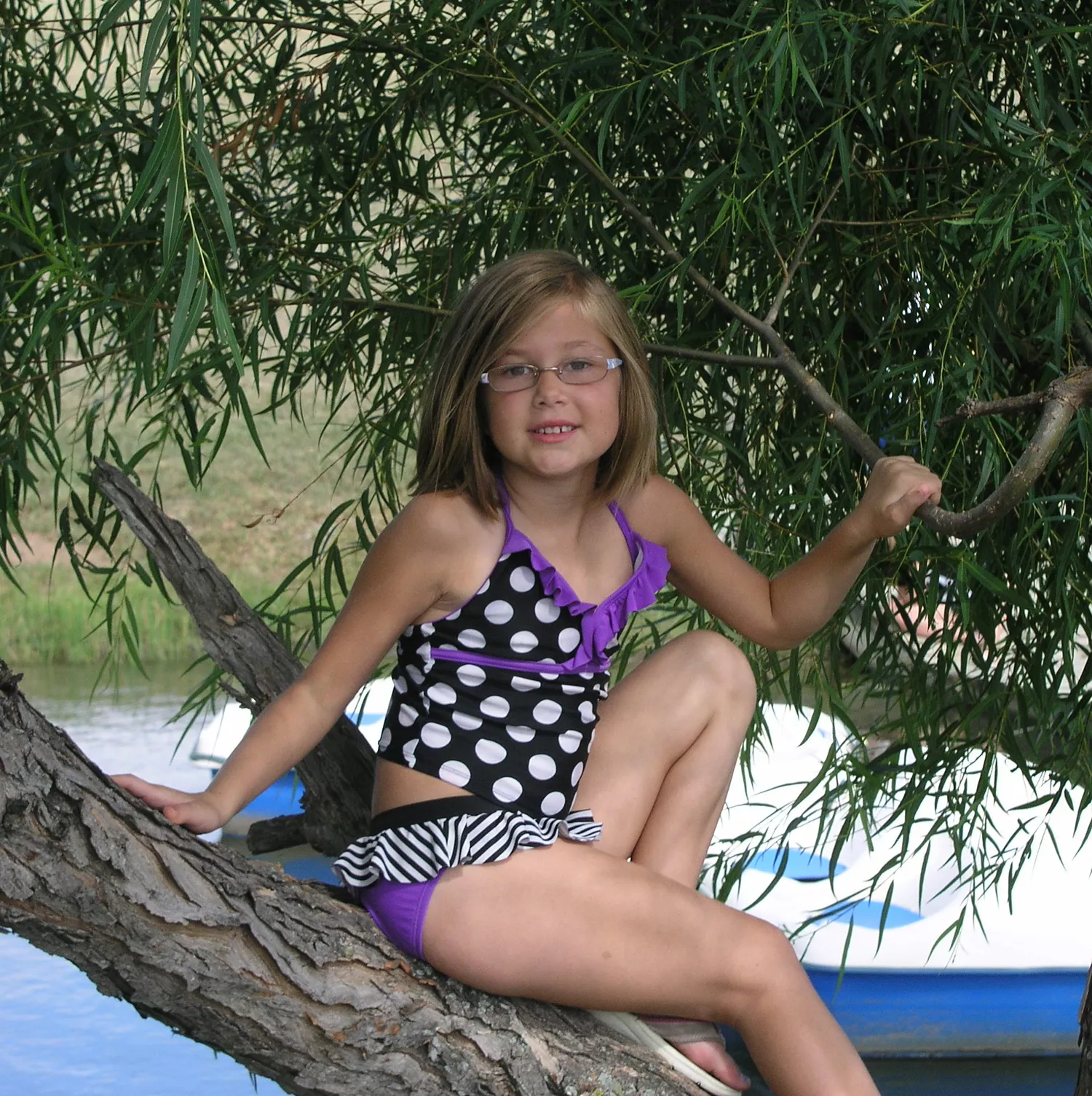 Brandi sitting in a tree