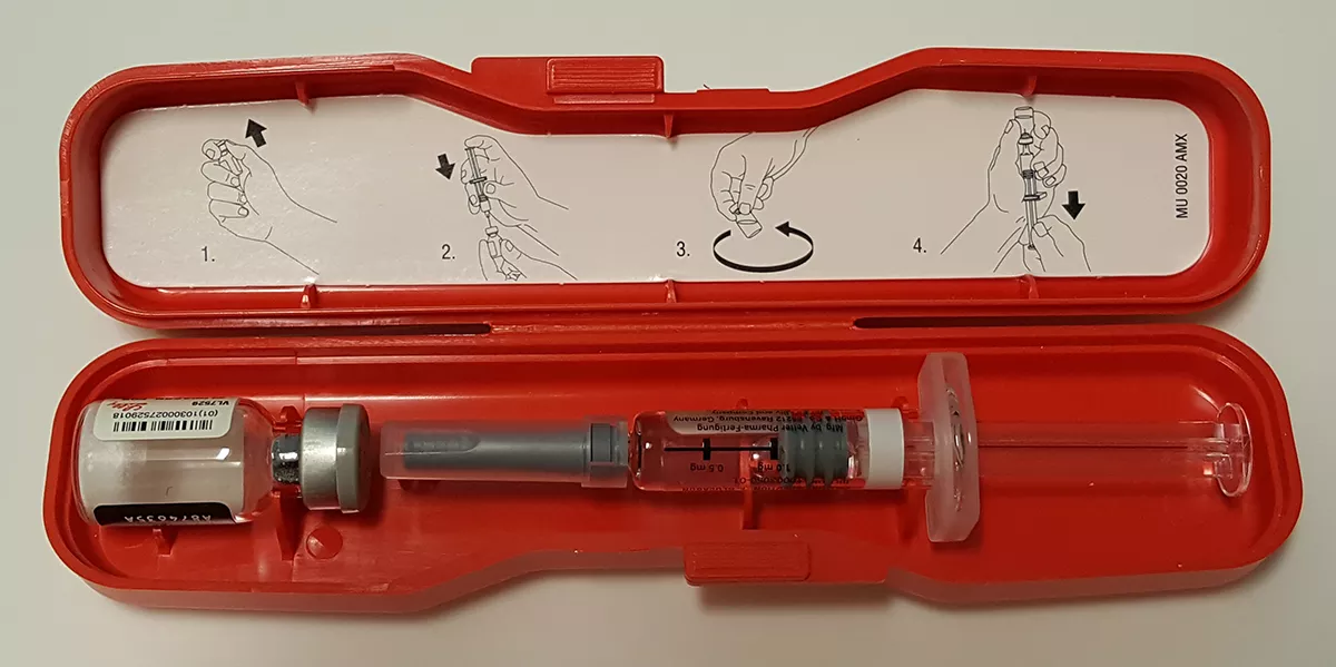 Glucagon kit, photo