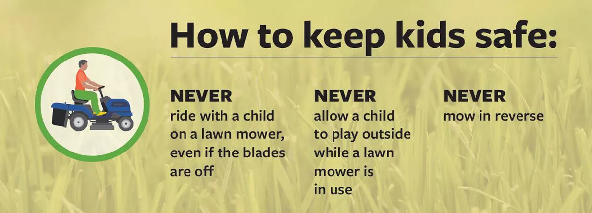 Lawn mower safety tips
