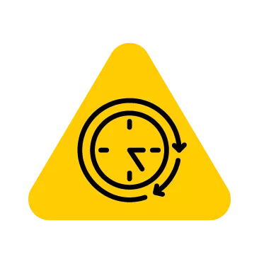 Icon of a ticking clock