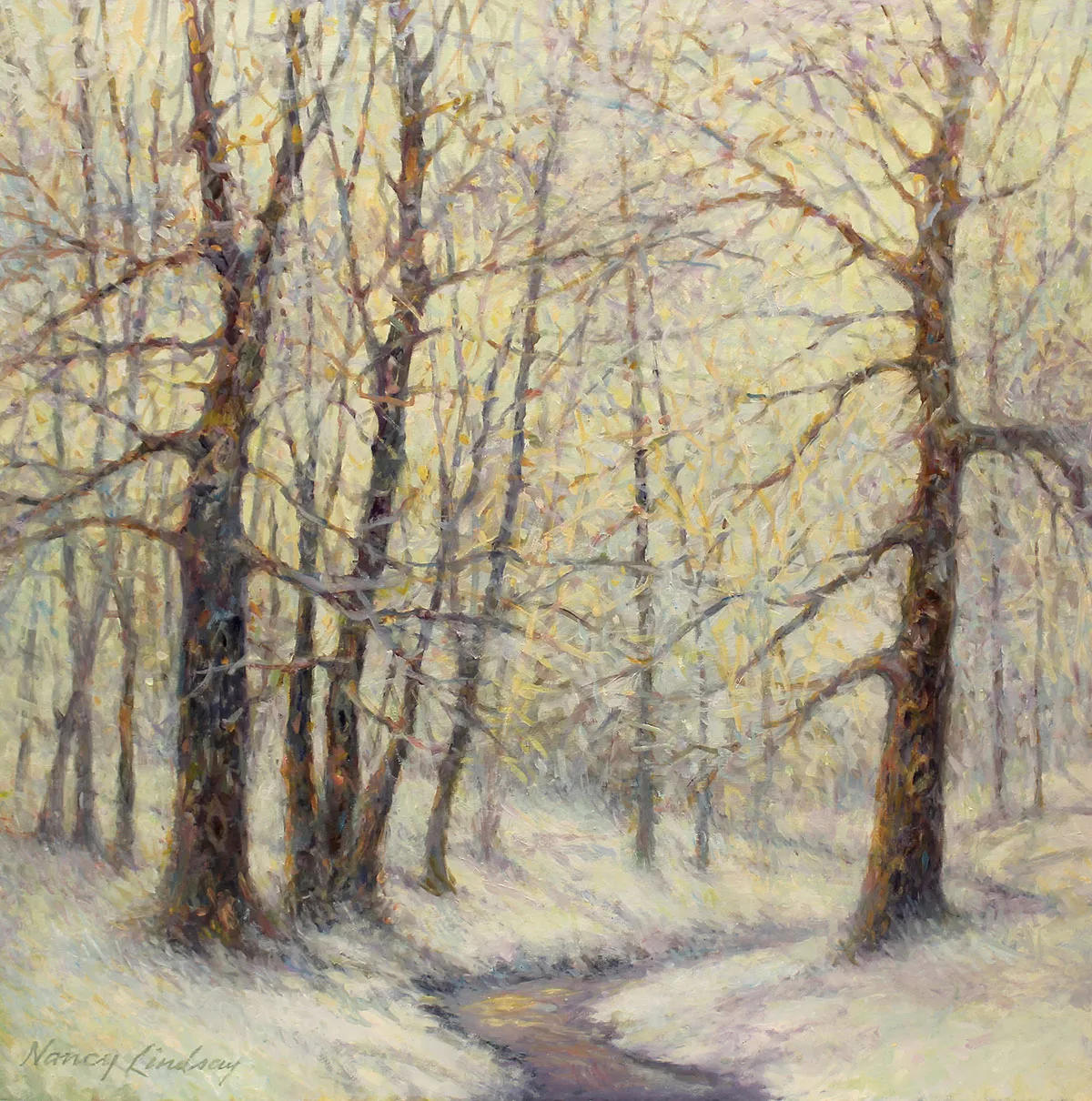 Last Snow, oil on canvas
