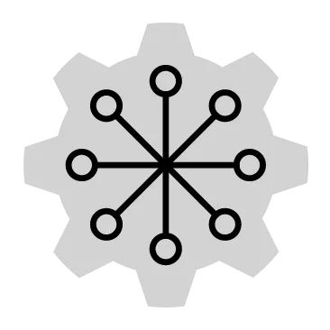 Icon of a distributed network