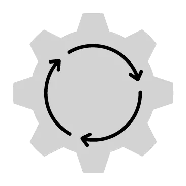 Icon of arrows rotating in a circular motion