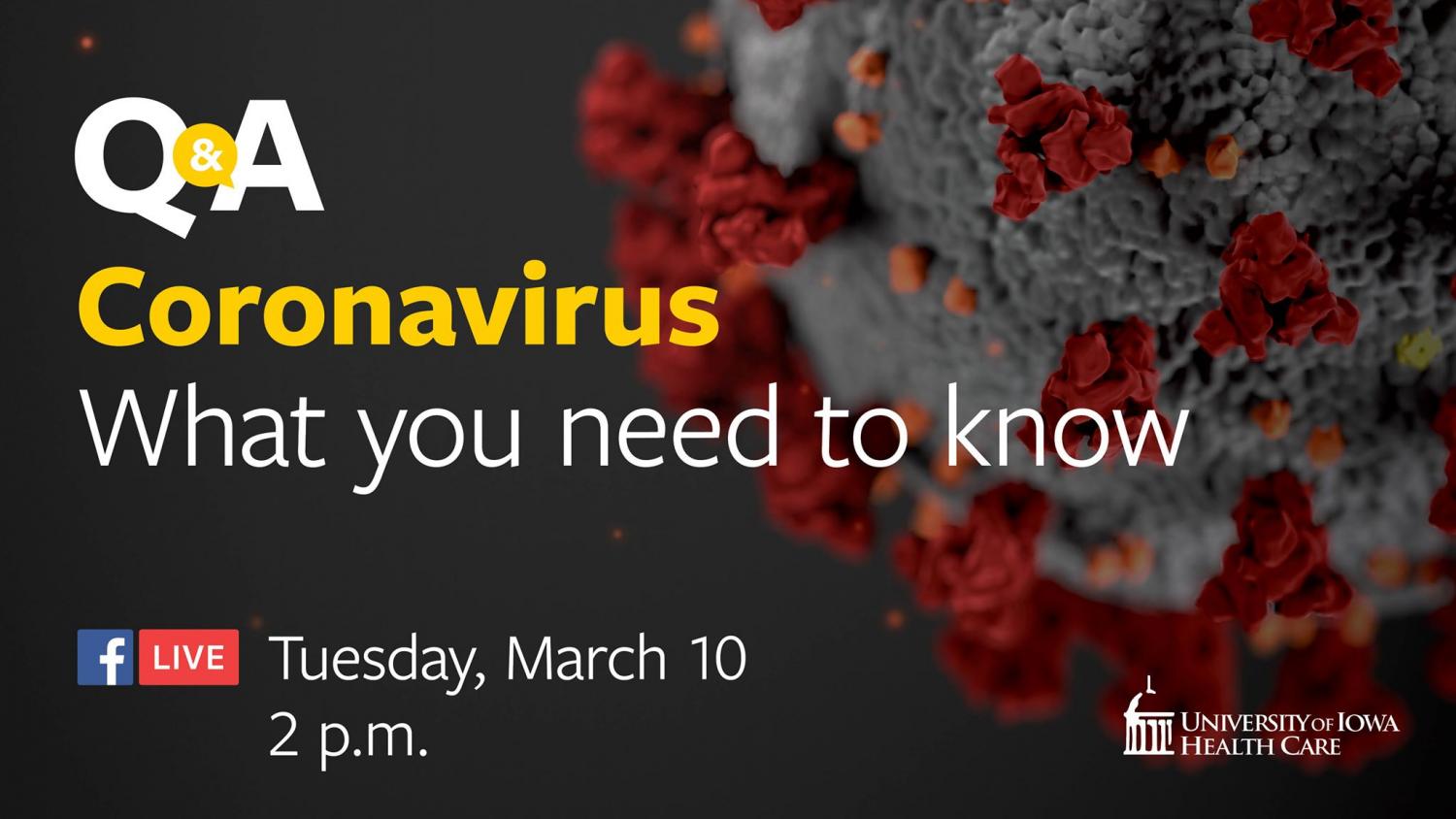 Watch Replay: Coronavirus Q&A - What you need to know | University of